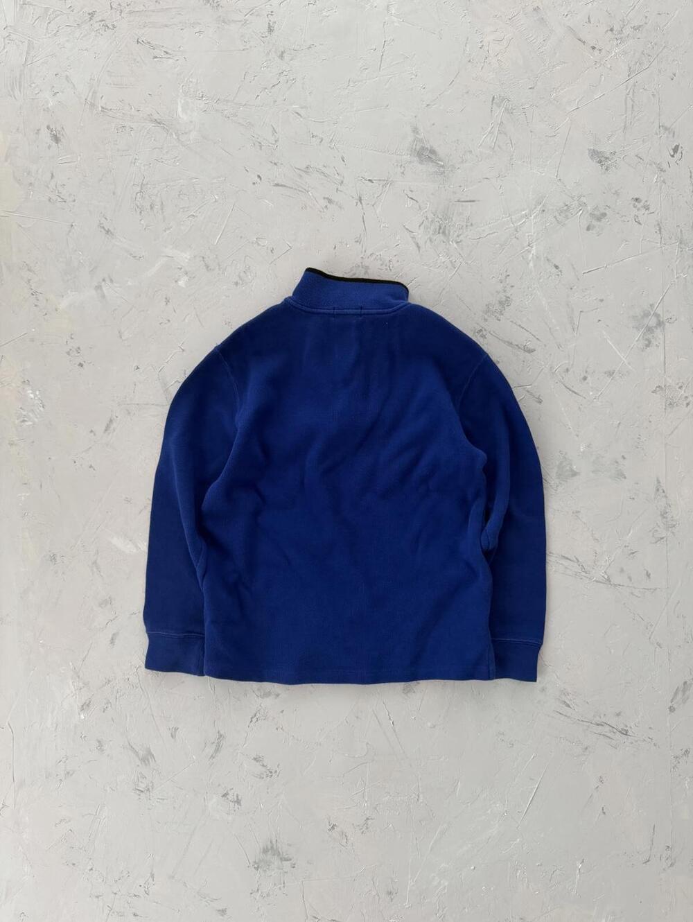 Vintage 90's WMNS Polo Ralph Lauren blue Full Zip sweater - Picture 4 of 4